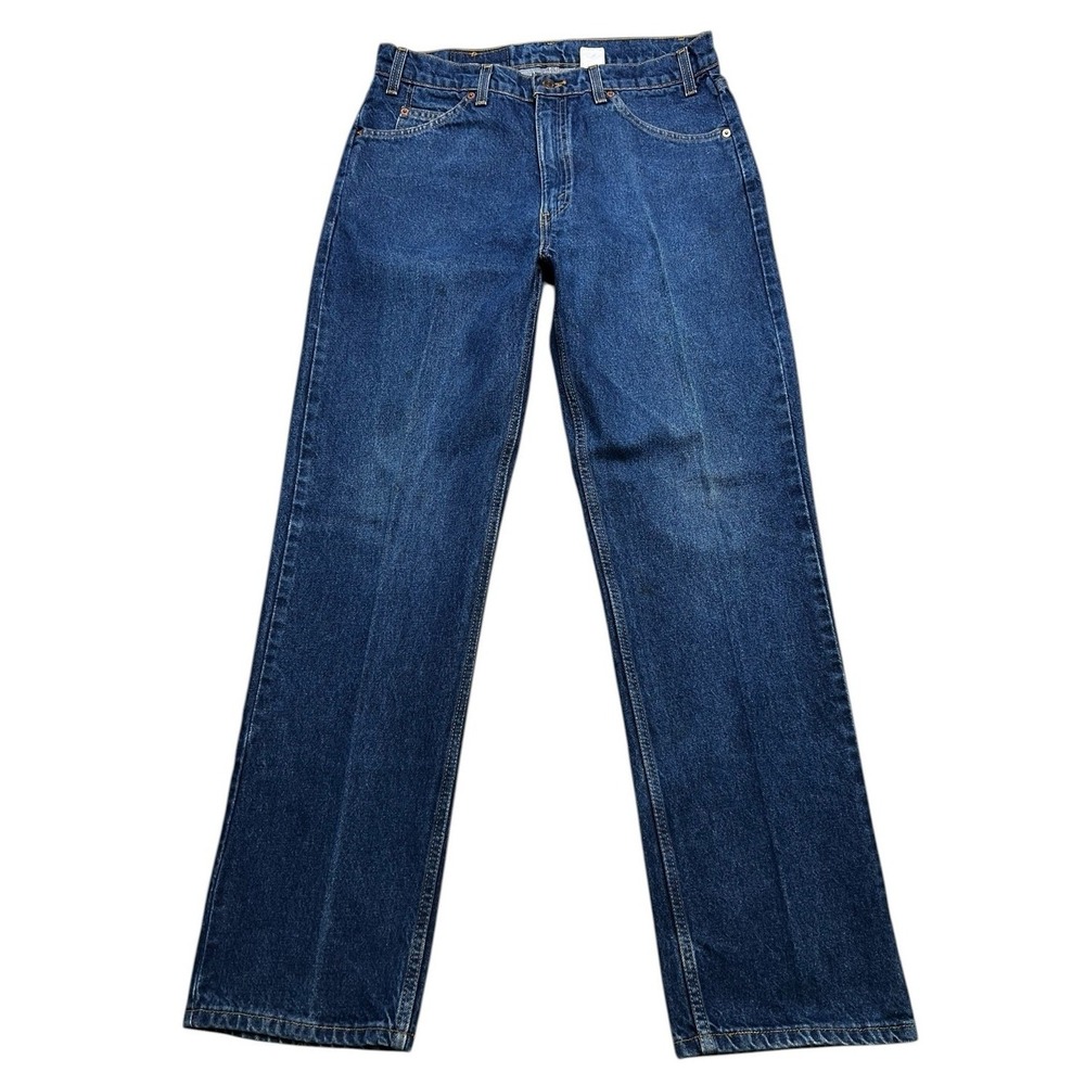 Levi's 505 Jeans Mens 34x30 Blue Regular Fit Straight Leg Orange Tab Vintage‎